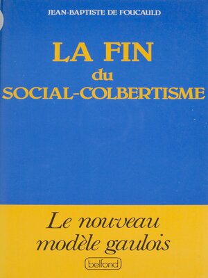 cover image of La Fin du social-colbertisme